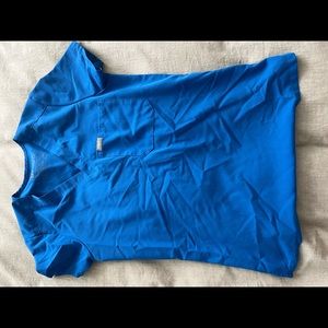 Figs XXS scrub set royal blue catarina top and yola skinny bottoms